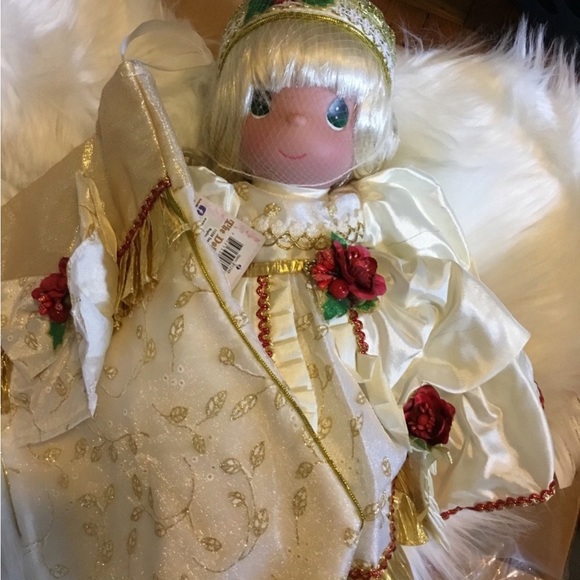 PRECIOUS MOMENTS CHRISTMAS STOCKING DOLL. Pretty 16 inch doll & stocking - Picture 10 of 10